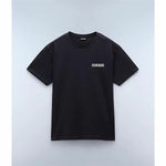 Herren Kurzarm-T-Shirt Napapijri S-Linth Ss Schwarz