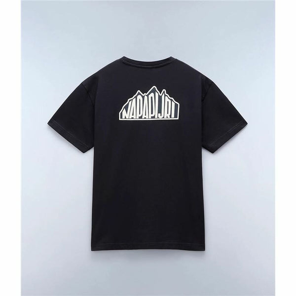 Herren Kurzarm-T-Shirt Napapijri S-Linth Ss Schwarz