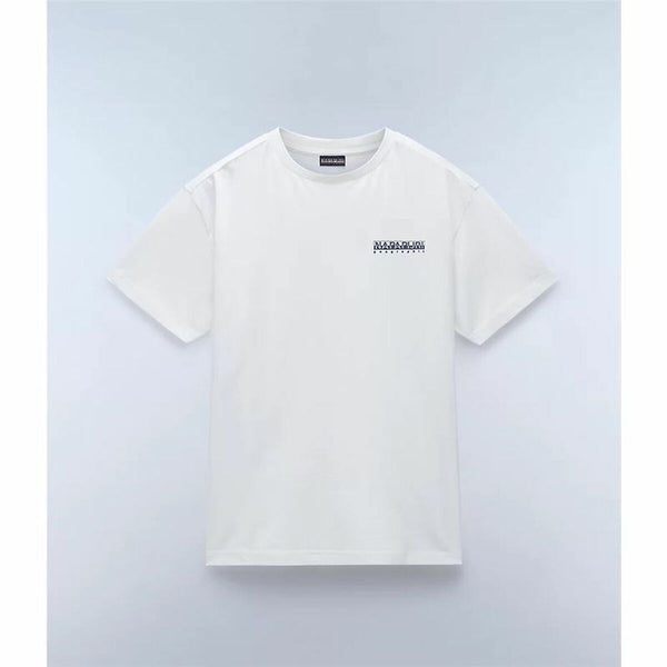 Herren Kurzarm-T-Shirt Napapijri S-Linth Ss Weiß