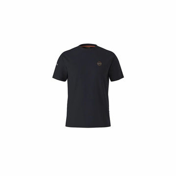 Herren Kurzarm-T-Shirt Napapijri S-Badge Ss Dunkelblau