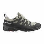 Laufschuhe für Erwachsene Salomon X Ward Beige Dunkelgrau GORE-TEX Leder Berg