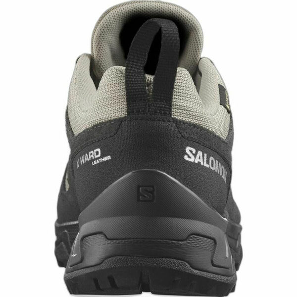 Laufschuhe für Erwachsene Salomon X Ward Beige Dunkelgrau GORE-TEX Leder Berg