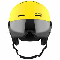 Skihelm Salomon Orka Visor Vib Für Kinder Unisex 56-59 cm Gelb