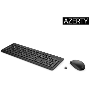 Tastatur mit Maus HP 3L1F0AA Azerty Französisch Weiß Schwarz