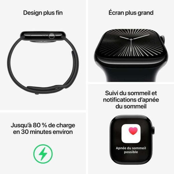 Smartwatch Apple Watch Series 10 Blau Silberfarben 46 mm