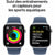 Smartwatch Apple Blau Silberfarben