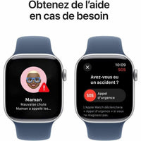 Smartwatch Apple Blau Silberfarben