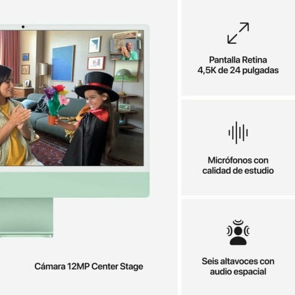 Alles-In-Einem Apple MWV03Y/A 24" 16 GB RAM 512 GB SSD M4