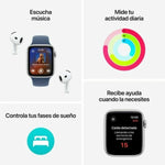 Smartwatch Apple Watch SE 1,78" Blau Silberfarben Ø 44 mm