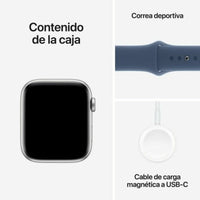 Smartwatch Apple Watch SE 1,78" Blau Silberfarben Ø 44 mm