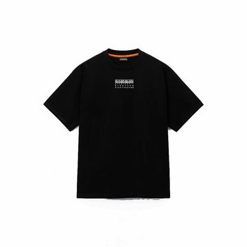 Herren Kurzarm-T-Shirt Napapijri S-Premium Ss Schwarz