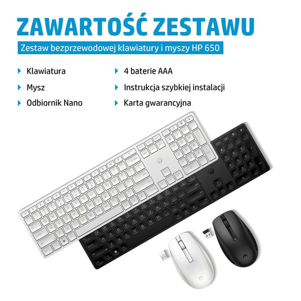 Tastatur mit Maus HP 4R013AA Schwarz Englisch Qwerty US