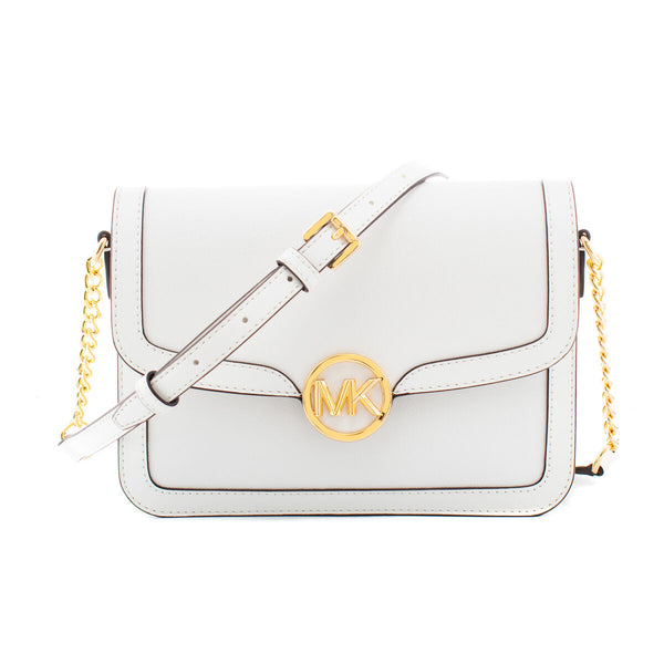 Umhängetasche Michael Kors Leida Weiß 23 x 16 x 7 cm