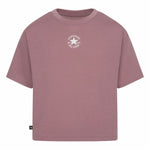 Kurzarm-T-Shirt für Kinder Converse Chuck Patch Boxy Lachsfarben