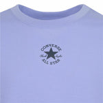 Kurzarm-T-Shirt für Kinder Converse Chuck Patch Boxy Violett