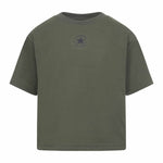Kurzarm-T-Shirt für Kinder Converse Chuck Patch Boxy Olive