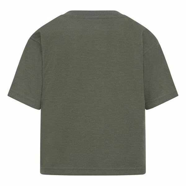 Kurzarm-T-Shirt für Kinder Converse Chuck Patch Boxy Olive