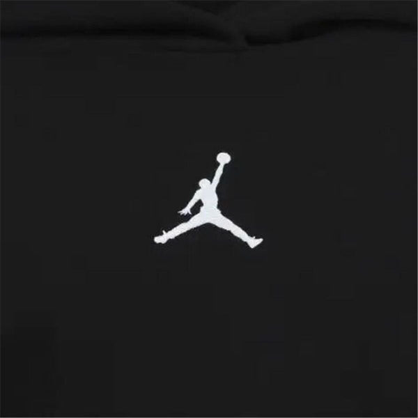 Sweatshirt mit Kapuze für Mädchen Jordan Icon Play Weiß Schwarz