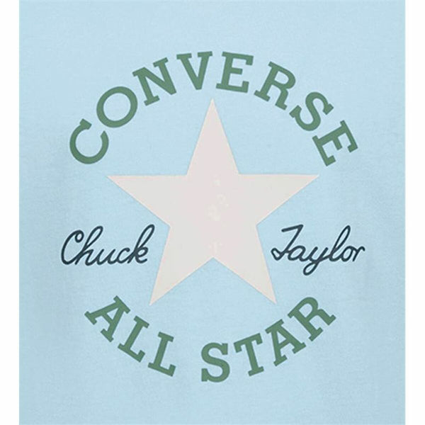 Kurzarm-T-Shirt für Kinder Converse Sustainable Core Sse Himmelsblau