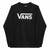 Damen Sweater ohne Kapuze Vans Drop V Logo BFF Crew Schwarz