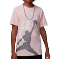 Kurzarm-T-Shirt für Kinder Jordan JDB GRADIENT STACKED JM SS TEE 95D119 AHC Rosa