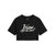 Damen Kurzarm-T-Shirt Vans GO ANYPLACE CREW CROP II Schwarz