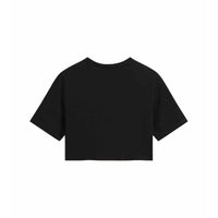 Damen Kurzarm-T-Shirt Vans GO ANYPLACE CREW CROP II Schwarz