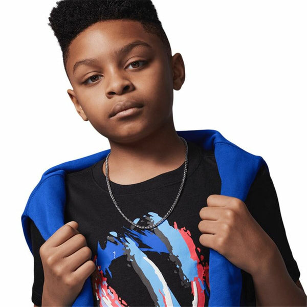 Kurzarm-T-Shirt für Kinder Jordan Jdb Bball Fire Ss Schwarz
