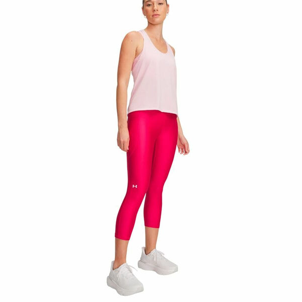 Sporthose Damen Under Armour Tech Hi Capri Rosa