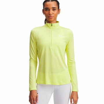 Langarm Damen T-Shirt Under Armour Tech 1/2 Zip Gelb