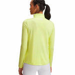 Langarm Damen T-Shirt Under Armour Tech 1/2 Zip Gelb