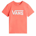 Damen Kurzarm-T-Shirt Vans Flying V Flyv Rosa Lachsfarben