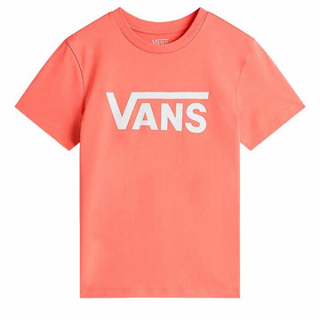 Damen Kurzarm-T-Shirt Vans Flying V Flyv Rosa Lachsfarben
