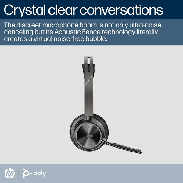 Kopfhörer Poly A4HT2AA#AC3 Schwarz