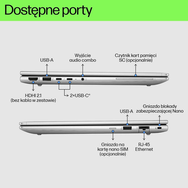 Laptop HP A38DPET 16" Intel Core Ultra 7 155u 16 GB RAM 512 GB SSD