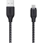 USB-Kabel auf micro-USB Aukey CB-AM2 Weiß Schwarz 2 m