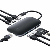 Hub USB Aukey CB-C71 Schwarz 100 W