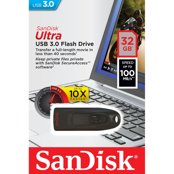 USB Pendrive SanDisk S0220805 Schwarz 32 GB (1 Stück)