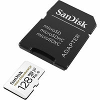 Mikro SD Speicherkarte mit Adapter SanDisk High Endurance UHS-I Weiß 128 GB