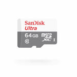Mikro SD Speicherkarte mit Adapter SanDisk SDSQUNR-064G-GN3MA