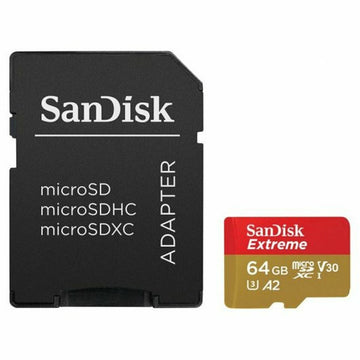 Mikro SD Speicherkarte mit Adapter SanDisk Extreme 64 GB