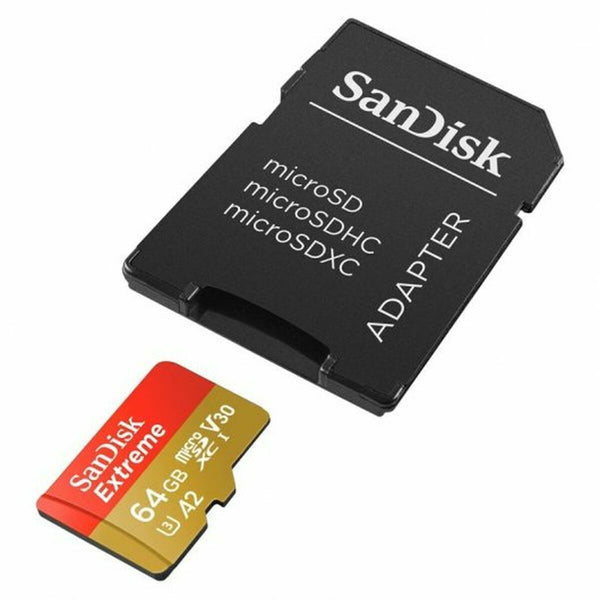 Mikro SD Speicherkarte mit Adapter SanDisk Extreme 64 GB