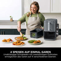 Heißluftfritteuse NINJA SL400EU Schwarz Grau 2470 w 9,5 L