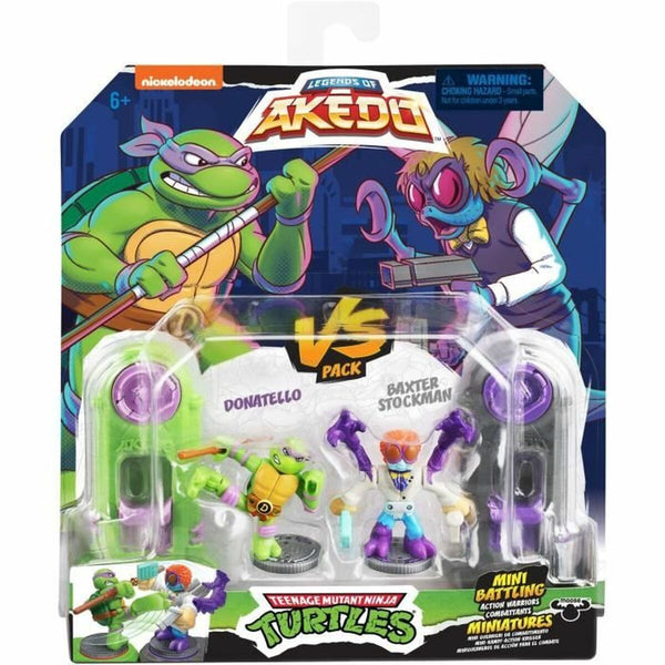 Kampffiguren Teenage Mutant Ninja Turtles Legends of Akedo: Donatello vs Baxter Stockman