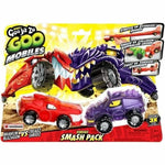 Action-Figur Moose Toys GOO MOBILES - BLAZAGON VS TREADS SHREDZ Rot