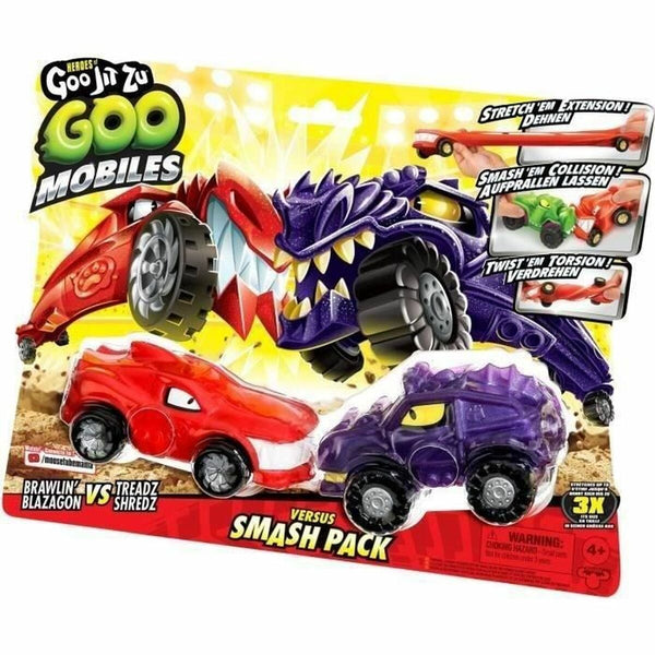 Action-Figur Moose Toys GOO MOBILES - BLAZAGON VS TREADS SHREDZ Rot