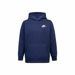 Jungen Sweater mit Kapuze Nike Club Fleece Blau Marineblau