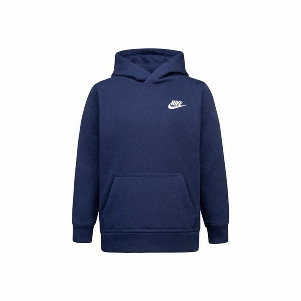 Jungen Sweater mit Kapuze Nike Club Fleece Blau Marineblau