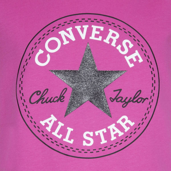 Kurzarm-T-Shirt für Kinder Converse CHUCK PATCH TEE 468992 A3J Rosa