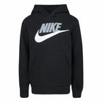 Jungen Sweater mit Kapuze Nike Club Hbr Schwarz
